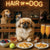 Hair of the Dog Pekingese 001 Ruff & Ready Funny Canine Art neon lights, bacon-woven flair, and egg murals