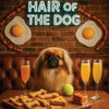 Hair of the Dog Pekingese 008 Ruff & Ready Funny Canine Art neon lights, bacon-woven flair, and egg murals