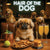 Hair of the Dog Pekingese 015 Ruff & Ready Funny Canine Art neon lights, bacon-woven flair, and egg murals