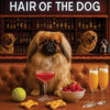Hair of the Dog Pekingese 019 Ruff & Ready Funny Canine Art neon lights, bacon-woven flair, and egg murals