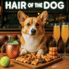 Hair of the Dog Pembroke Welsh Corgi 003 Ruff & Ready Funny Canine Art neon lights, bacon-woven flair, and egg murals