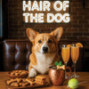 Hair of the Dog Pembroke Welsh Corgi 011 Ruff & Ready Funny Canine Art neon lights, bacon-woven flair, and egg murals