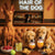 Hair of the Dog Pharaoh Hound 007 Ruff & Ready Funny Canine Art neon lights, bacon-woven flair, and egg murals