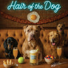 Hair of the Dog Pit Bull 006 Ruff & Ready Funny Canine Art neon lights, bacon-woven flair, and egg murals