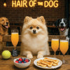 Hair of the Dog Pomeranian 009 Ruff & Ready Funny Canine Art neon lights, bacon-woven flair, and egg murals