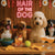 Hair of the Dog Poodle 004 Ruff & Ready Funny Canine Art neon lights, bacon-woven flair, and egg murals