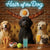 Hair of the Dog Portuguese Water Dog 012 Ruff & Ready Funny Canine Art neon lights, bacon-woven flair, and egg murals
