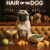 Hair of the Dog Pug 012 Ruff & Ready Funny Canine Art neon lights, bacon-woven flair, and egg murals