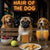 Hair of the Dog Pug 015 Ruff & Ready Funny Canine Art neon lights, bacon-woven flair, and egg murals