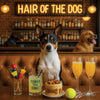 Hair of the Dog Rat Terrier 008 Ruff & Ready Funny Canine Art neon lights, bacon-woven flair, and egg murals