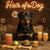 Hair of the Dog Rottweiler 008 Ruff & Ready Funny Canine Art neon lights, bacon-woven flair, and egg murals