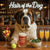 Hair of the Dog Saint Bernard 003 Ruff & Ready Funny Canine Art neon lights, bacon-woven flair, and egg murals