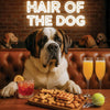 Hair of the Dog Saint Bernard 006 Ruff & Ready Funny Canine Art neon lights, bacon-woven flair, and egg murals