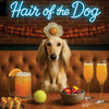 Hair of the Dog Saluki 013 Ruff & Ready Funny Canine Art neon lights, bacon-woven flair, and egg murals