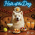 Hair of the Dog Samoyed 016 Ruff & Ready Funny Canine Art neon lights, bacon-woven flair, and egg murals