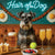 Hair of the Dog Schnauzer 016 Ruff & Ready Funny Canine Art neon lights, bacon-woven flair, and egg murals