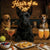Hair of the Dog Scottish Terrier 004 Ruff & Ready Funny Canine Art neon lights, bacon-woven flair, and egg murals