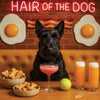 Hair of the Dog Scottish Terrier 006 Ruff & Ready Funny Canine Art neon lights, bacon-woven flair, and egg murals