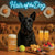 Hair of the Dog Scottish Terrier 010 Ruff & Ready Funny Canine Art neon lights, bacon-woven flair, and egg murals