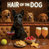 Hair of the Dog Scottish Terrier 011 Ruff & Ready Funny Canine Art neon lights, bacon-woven flair, and egg murals
