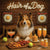 Hair of the Dog Shetland Sheepdog 013 Ruff & Ready Funny Canine Art neon lights, bacon-woven flair, and egg murals