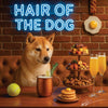 Hair of the Dog Shiba Inu 002 Ruff & Ready Funny Canine Art neon lights, bacon-woven flair, and egg murals