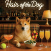Hair of the Dog Shiba Inu 005 Ruff & Ready Funny Canine Art neon lights, bacon-woven flair, and egg murals