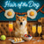 Hair of the Dog Shiba Inu 014 Ruff & Ready Funny Canine Art neon lights, bacon-woven flair, and egg murals