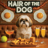 Hair of the Dog Shih Tzu 001 Ruff & Ready Funny Canine Art neon lights, bacon-woven flair, and egg murals