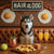 Hair of the Dog Siberian Husky 006 Ruff & Ready Funny Canine Art neon lights, bacon-woven flair, and egg murals
