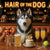 Hair of the Dog Siberian Husky 009 Ruff & Ready Funny Canine Art neon lights, bacon-woven flair, and egg murals