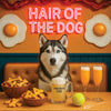 Hair of the Dog Siberian Husky 010 Ruff & Ready Funny Canine Art neon lights, bacon-woven flair, and egg murals