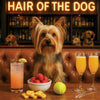 Hair of the Dog Silky Terrier 007 Ruff & Ready Funny Canine Art neon lights, bacon-woven flair, and egg murals