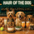 Hair of the Dog Silky Terrier 014 Ruff & Ready Funny Canine Art neon lights, bacon-woven flair, and egg murals