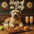 Hair of the Dog Soft Coated Wheaten Terrier 012 Ruff & Ready Funny Canine Art neon lights, bacon-woven flair, and egg murals