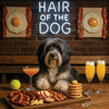 Hair of the Dog Tibetan Terrier 013 Ruff & Ready Funny Canine Art neon lights, bacon-woven flair, and egg murals
