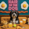 Hair of the Dog Tibetan Terrier 014 Ruff & Ready Funny Canine Art neon lights, bacon-woven flair, and egg murals