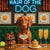 Hair of the Dog Vizsla 005 Ruff & Ready Funny Canine Art neon lights, bacon-woven flair, and egg murals