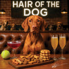 Hair of the Dog Vizsla 015 Ruff & Ready Funny Canine Art neon lights, bacon-woven flair, and egg murals