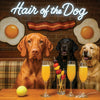 Hair of the Dog Vizsla 016 Ruff & Ready Funny Canine Art neon lights, bacon-woven flair, and egg murals