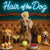 Hair of the Dog Weimaraner 004 Ruff & Ready Funny Canine Art neon lights, bacon-woven flair, and egg murals