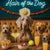 Hair of the Dog Weimaraner 006 Ruff & Ready Funny Canine Art neon lights, bacon-woven flair, and egg murals