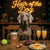 Hair of the Dog Weimaraner 015 Ruff & Ready Funny Canine Art neon lights, bacon-woven flair, and egg murals