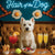 Hair of the Dog West Highland Terrier 006 Ruff & Ready Funny Canine Art neon lights, bacon-woven flair, and egg murals