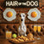 Hair of the Dog Whippet 007 Ruff & Ready Funny Canine Art neon lights, bacon-woven flair, and egg murals