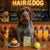 Hair of the Dog Wirehaired Pointing Griffon 001 Ruff & Ready Funny Canine Art neon lights, bacon-woven flair, and egg murals