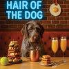Hair of the Dog Wirehaired Pointing Griffon 004 Ruff & Ready Funny Canine Art neon lights, bacon-woven flair, and egg murals