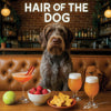 Hair of the Dog Wirehaired Pointing Griffon 011 Ruff & Ready Funny Canine Art neon lights, bacon-woven flair, and egg murals
