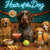 Hair of the Dog Wirehaired Pointing Griffon 013 Ruff & Ready Funny Canine Art neon lights, bacon-woven flair, and egg murals