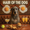 Hair of the Dog Wolfhound 006 Ruff & Ready Funny Canine Art neon lights, bacon-woven flair, and egg murals